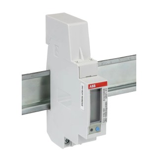 ABB Single-Phase Electronic LCD Energy Meter, 1 Phase, 1% Accuracy, 5 to 40A, 111mm x 18mm x 2CMA103571R1000 C11 110-101 MID