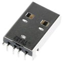 Molex Right Angle Through Hole Male USB Type A Connector USB 2.0 1 Port 150V 1.5A 48037-0001