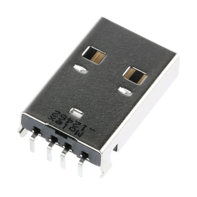 Molex Right Angle Through Hole Male USB Type A Connector USB 2.0 1 Port 150V 1.5A 48037-0001