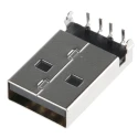 Molex Right Angle Through Hole Male USB Type A Connector USB 2.0 1 Port 150V 1.5A 48037-0001