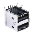 Molex Right Angle Through Hole Female 2 Port USB Type A USB Connector USB 2.0 67298-3091