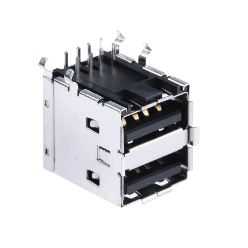 Molex Right Angle Through Hole Female 2 Port USB Type A USB Connector USB 2.0 67298-3091