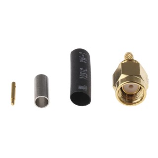 Molex 73251 Series Coaxial Connector Cable Male SMA, 50 Ω, Straight Body Crimp 73251-0456