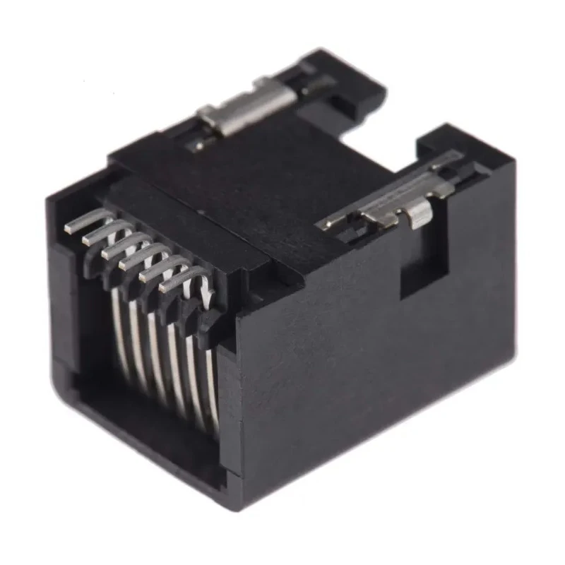 Molex RJ11 Connector Female Surface Mount Cat3 Unshielded Right Angle 1 Port 6 Way 