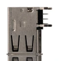 Molex Right Angle Through Hole Female USB Type A Connector USB 2.0 1 Port 1.5A Current Rating 30V 48204-0001