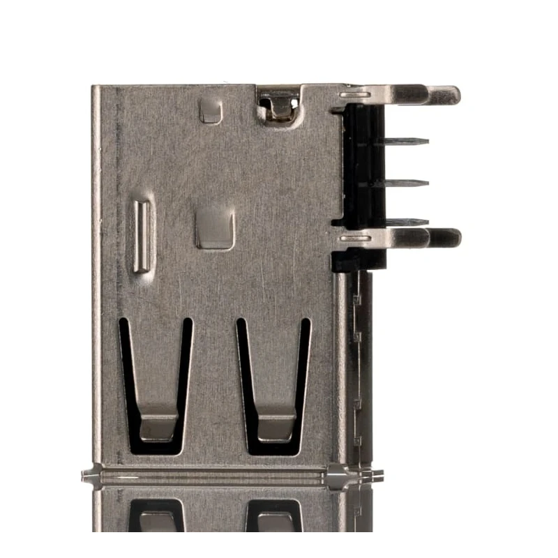 Molex Right Angle Through Hole Female USB Type A Connector USB 2.0 1 Port 1.5A Current Rating 30V 48204-0001