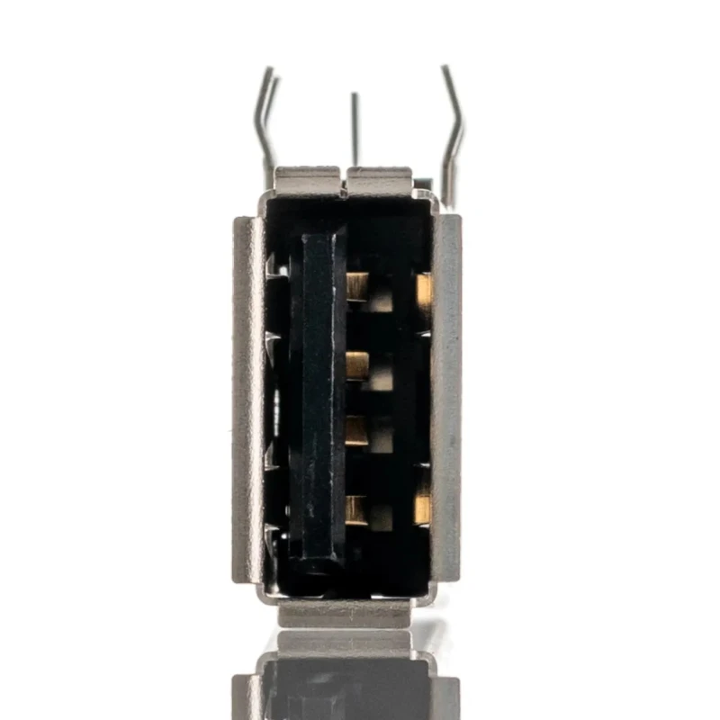 Molex Right Angle Through Hole Female USB Type A Connector USB 2.0 1 Port 1.5A Current Rating 30V 48204-0001