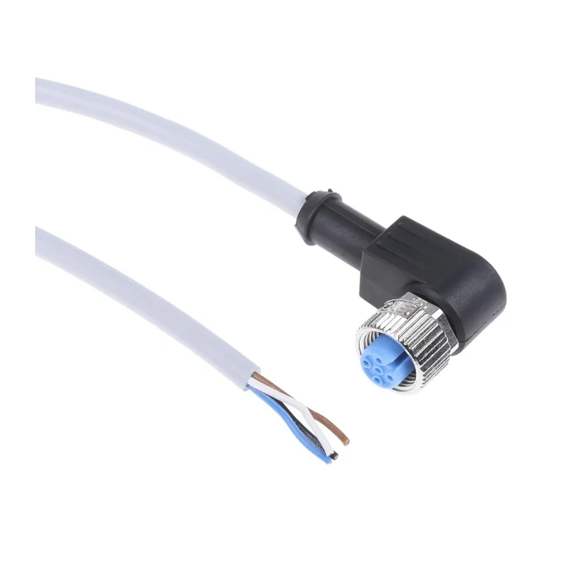 SICK Female 4 Way M12 Right Angle to 4 Way Unterminated Sensor Actuator Cable 250V 5m YG2A14-050VB3XLEAX