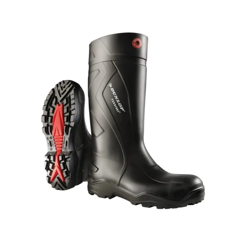 Dunlop Purofort Black Green Stainless Steel Toe Capped Unisex Safety Boots EU 41 CE EN ISO 20345:2011 S5 CI SRC C762041