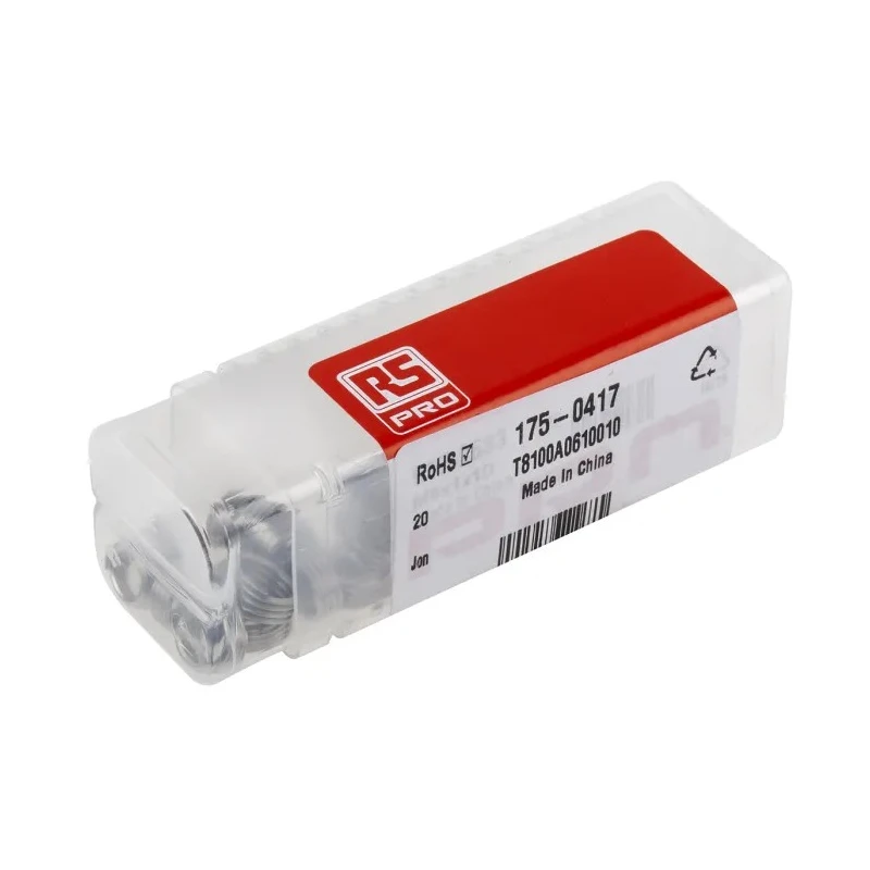 RS PRO Thread Repair Insert Drill Size 6.2 mm, Thread Length 6mm, 304 Stainless Steel 175-0417