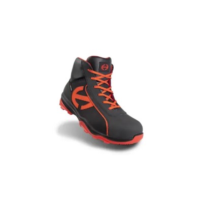 Heckel Men's Safety Boots RUN-R Black Red Composite Toe Cap Lace-Up EU 47 UK 12 EN ISO 20345 6266347