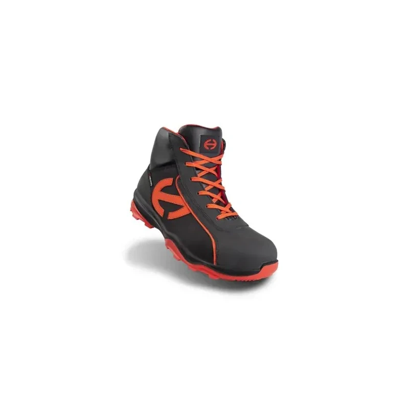 Heckel Men's Safety Boots RUN-R Black Red Composite Toe Cap Lace-Up EU 47 UK 12 EN ISO 20345 6266347