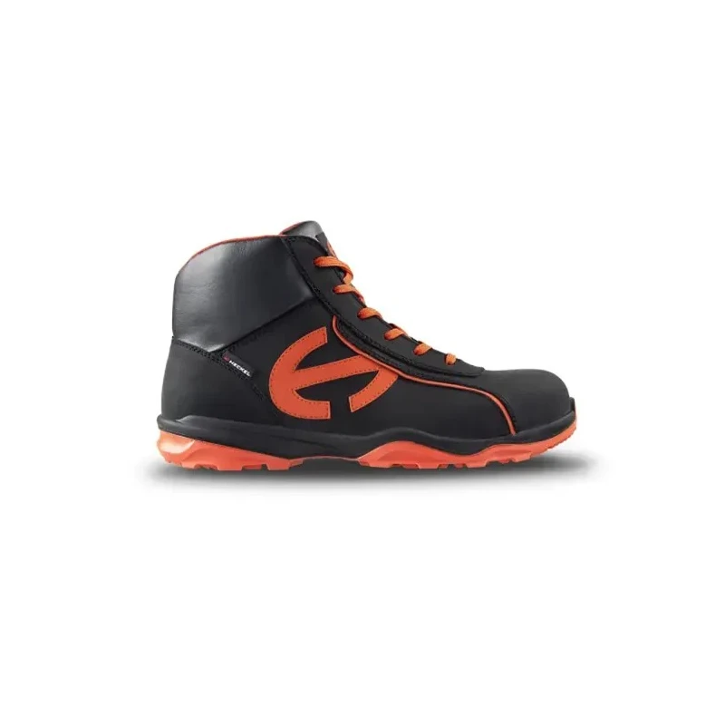 Heckel Men's Safety Boots RUN-R Black Red Composite Toe Cap Lace-Up EU 47 UK 12 EN ISO 20345 6266347