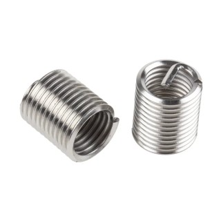 RS PRO Thread Repair Insert, M12 Thread Size, Drill Size 12.4 mm, Thread Length 24mm, 304 Stainless Steel 175-0434
