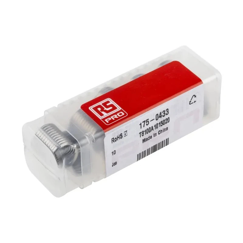 RS PRO Thread Repair Insert M10, Drill Size 10.3 mm, Thread Length 20 mm, 304 Stainless Steel 175-0433