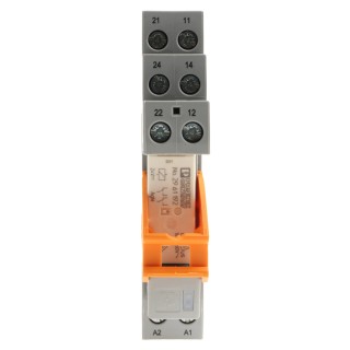 Phoenix Contact Electromechanical Interface Relay DIN Rail Mount 24V dc Coil DPDT Contact Configuration 2903350