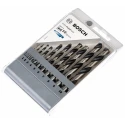 Bosch 10-Piece Twist Drill Bit Set for Metal with 1 mm to 10 mm Sizes Steel Bits 2608577348