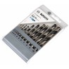 Bosch 10-Piece Twist Drill Bit Set for Metal with 1 mm to 10 mm Sizes Steel Bits 2608577348