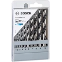 Bosch 10-Piece Twist Drill Bit Set for Metal with 1 mm to 10 mm Sizes Steel Bits 2608577348