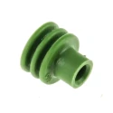 Delphi Automotive Connector Seal Metri-Pack Male Cable Seal Plug-In Green Silicone 7.5x7.5x7.25mm 15324982