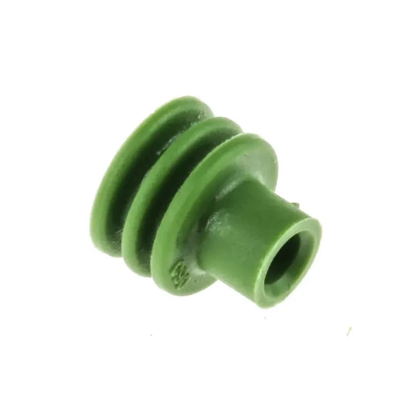 Delphi Automotive Connector Seal Metri-Pack Male Cable Seal Plug-In Green Silicone 7.5x7.5x7.25mm 15324982