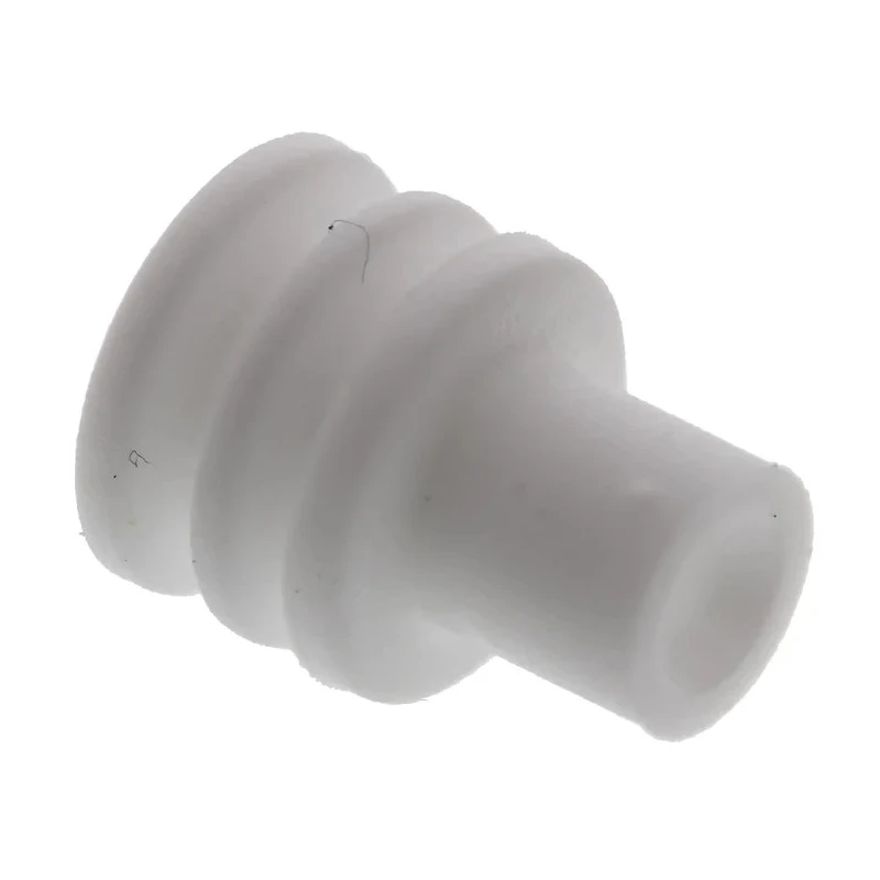 Delphi Automotive Connector Seal Metri-Pack Male Cable Seal Plug-In, White Silicone Housing 5.95x5.95x7.5mm 15324976