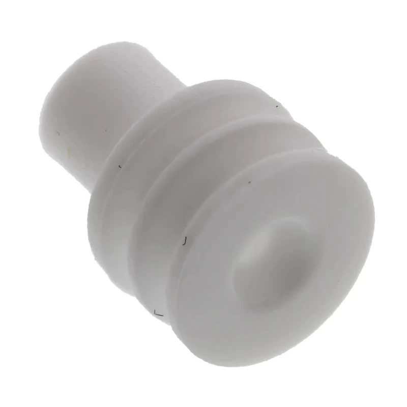 Delphi Automotive Connector Seal Metri-Pack Male Cable Seal Plug-In, White Silicone Housing 5.95x5.95x7.5mm 15324976
