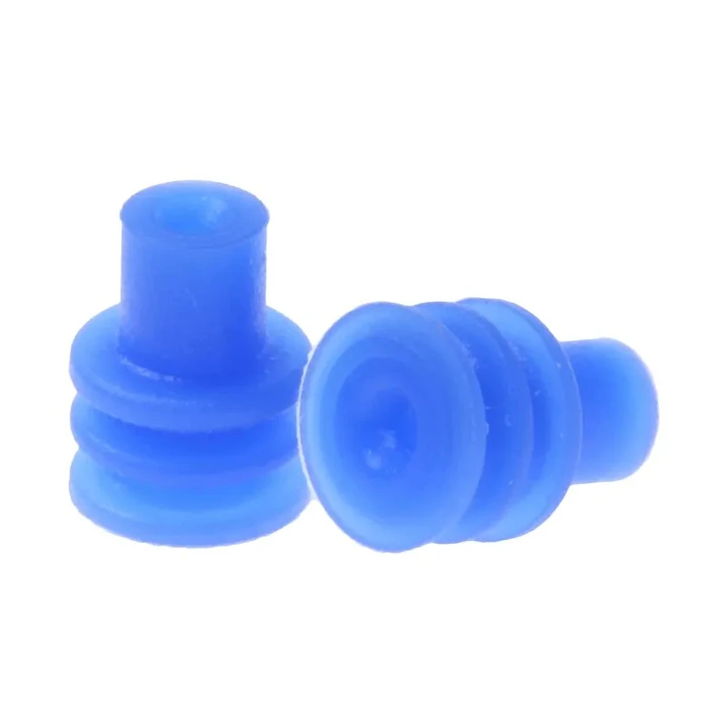 Delphi Automotive Connector Seal Metri-Pack Male Cable Seal Plug-In Blue Silicone 15324974
