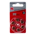 RS PRO PR41 Zinc Air Button Battery 1.4 V 7.9 mm Diameter 175 mAh 6 Pack PR41