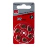 RS PRO PR41 Zinc Air Button Battery 1.4 V 7.9 mm Diameter 175 mAh 6 Pack PR41