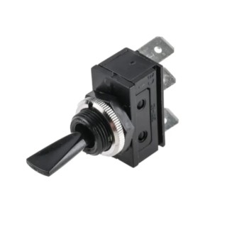 Bulgin Toggle Switch Panel Mount On-Off-On SPDT 20A 72 V dc Nylon Actuator C1720HOAAD