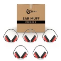 Buy Robustt Red Black Earmuffs Pack of 5 at Best Prices