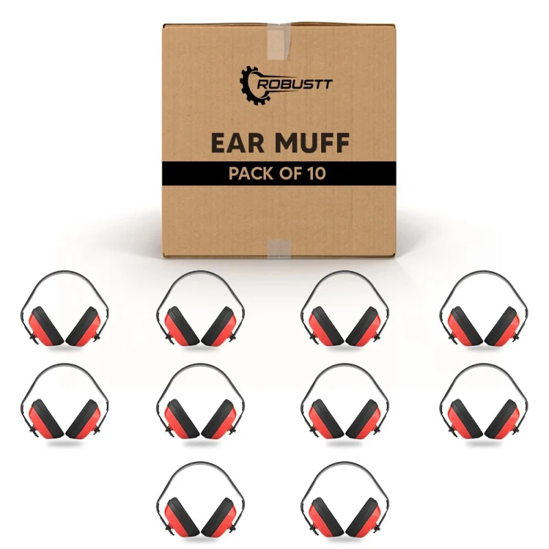 Buy Robustt Earmuffs For Noise Reduction Rating Pack of 10