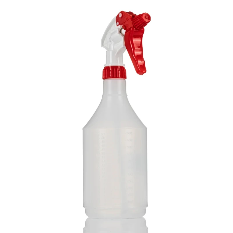 Robert Scott Red Spray Bottle 750ml Chemical Resistant PE Bottle with Red Trigger 101956/R