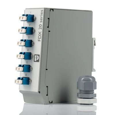 Phoenix Contact Fibre Optic Patch Panel 6 Port LC Single Mode Duplex, 130mm Height, 135mm Width, Model 1019711