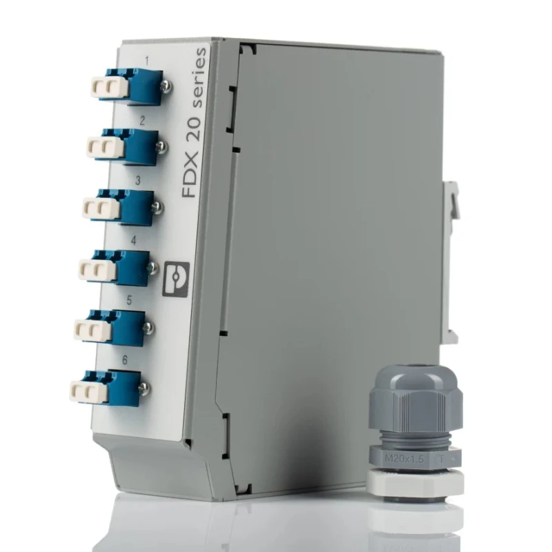 Phoenix Contact Fibre Optic Patch Panel 6 Port LC Single Mode Duplex, 130mm Height, 135mm Width, Model 1019711