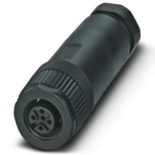 Phoenix Contact Industrial Circular Connector Cable Mount Socket Female 5 Contacts M12 Connector 60V 4A IP67 SACC 1500787