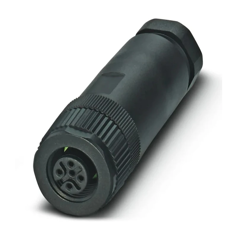 Phoenix Contact Industrial Circular Connector Cable Mount Socket Female 5 Contacts M12 Connector 60V 4A IP67 SACC 1500787