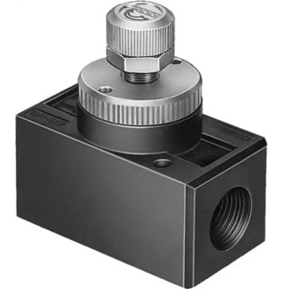 Festo GR Series Flow Controller Flow Valve Zinc Die Cast Aluminium Body GR-3/8-B