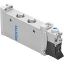 Festo Pneumatic Solenoid Valve Pilot G 1/8, 5/2 Monostable, Aluminium Alloy Body, 24V DC, 780L/min, VUVG-L14-M52-AT-G18-1P3