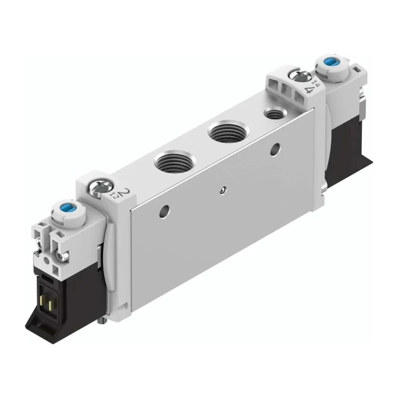 Festo Pneumatic Solenoid Valve, Pilot Actuation, G 1/8 Port Size, Aluminium Alloy Body, 24V DC, 8 VUVG-L14-T32C-AT-G18-1P3