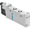 Festo Pneumatic Solenoid Valve 24V DC, 5/2 Monostable, 10 Bar Pressure, Aluminium Alloy Body VUVG-L14-M52-AT-G18-1H2L-W1