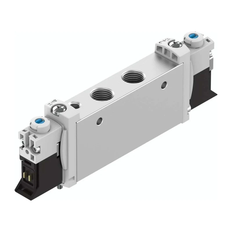 Festo Pneumatic Solenoid Valve, Pilot Actuation, G 1/8 Port Size, Aluminium Alloy Body, 24V DC, 8 VUVG-L14-T32C-AT-G18-1P3