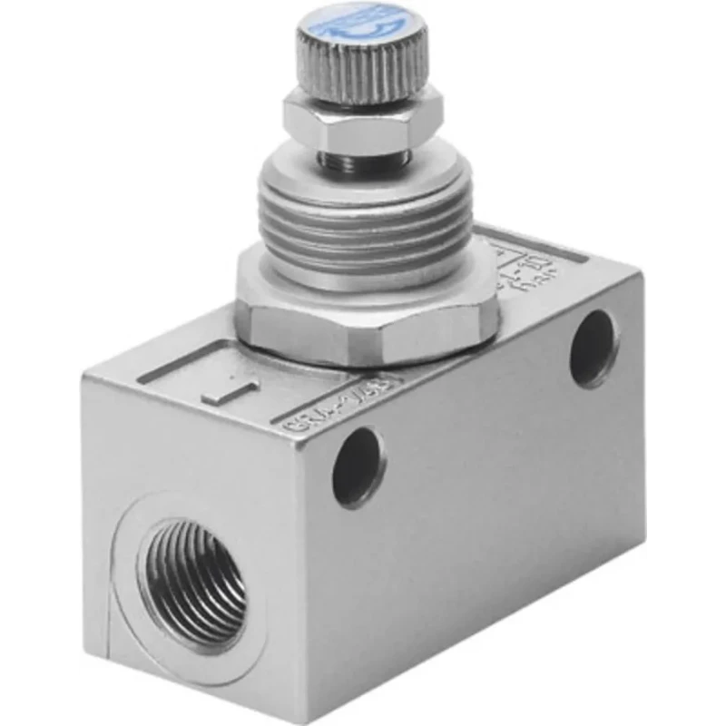 Festo GRA Series Die Cast Zinc Flow Controller Flow Valve 10 bar Max Operating Pressure GRA-1/4-B