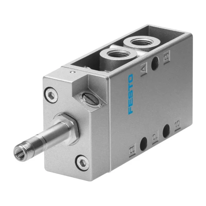 Festo Pneumatic Solenoid Valve Pilot G 1/2in 5/2 Monostable 3700 L/min Max Flow 8 bar Max Pressure Model MFH-5-1/2