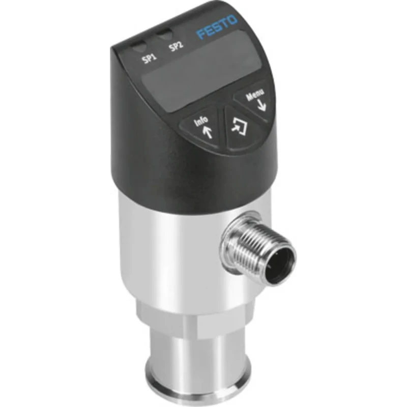Festo Pressure Sensor IP67, IP65 Rated Differential Vacuum Relative Pressure G1/4 Thread 35V DC 10 bar SPAW-B11R-G14F-2P-M12