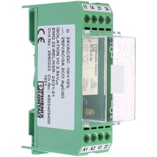 Phoenix Contact Chassis Interface Relay 24V AC/DC Coil 5A Switching Current DPDT 2950323