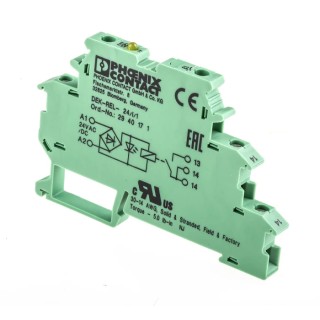 Phoenix Contact DIN Rail Interface Relay 24V AC/DC Coil 5A SPST 2940171