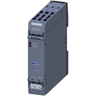 Siemens Monitoring Relay DPDT Contact Configuration, DIN Rail Mount, 230V AC 24 V DC Power 1.7W 3RN2011-2BA30