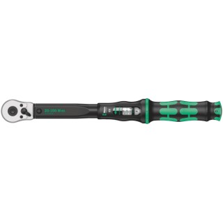 Wera Click Torque Wrench Click-Torque C 2, 20 To 100 Nm Torque Range, 1/2 in Square Drive, 405mm Length 05075621001